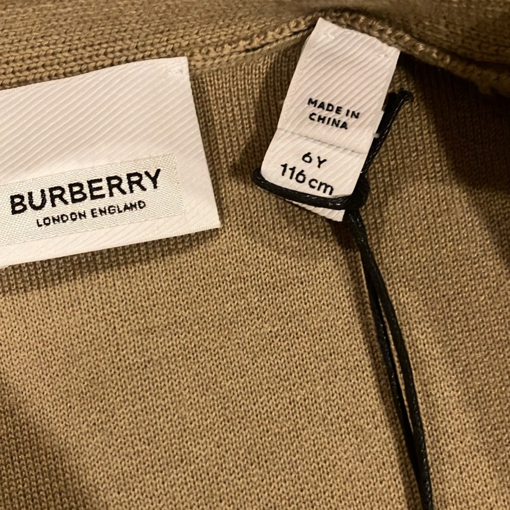 NWT Burberry London Cardigan Size 6Y - Picture 7 of 9